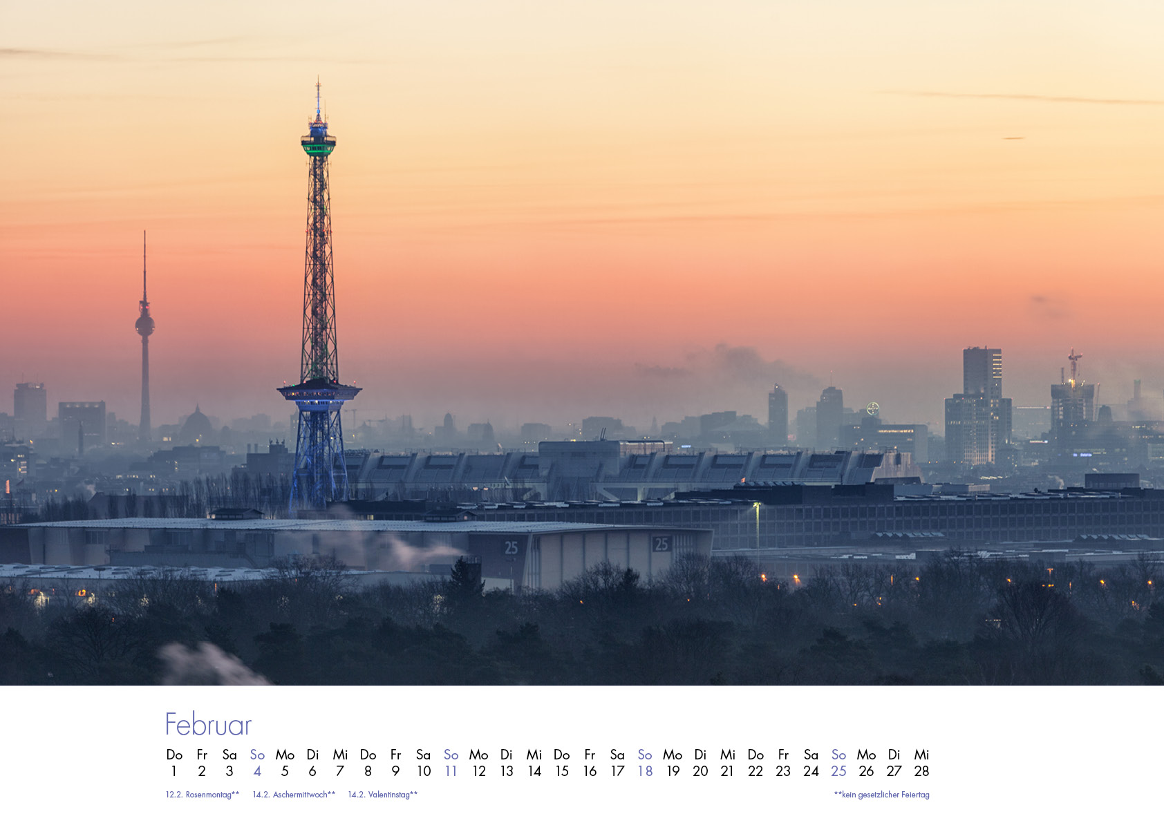 Der Charlottenburg-Kalender 2018 – Februar