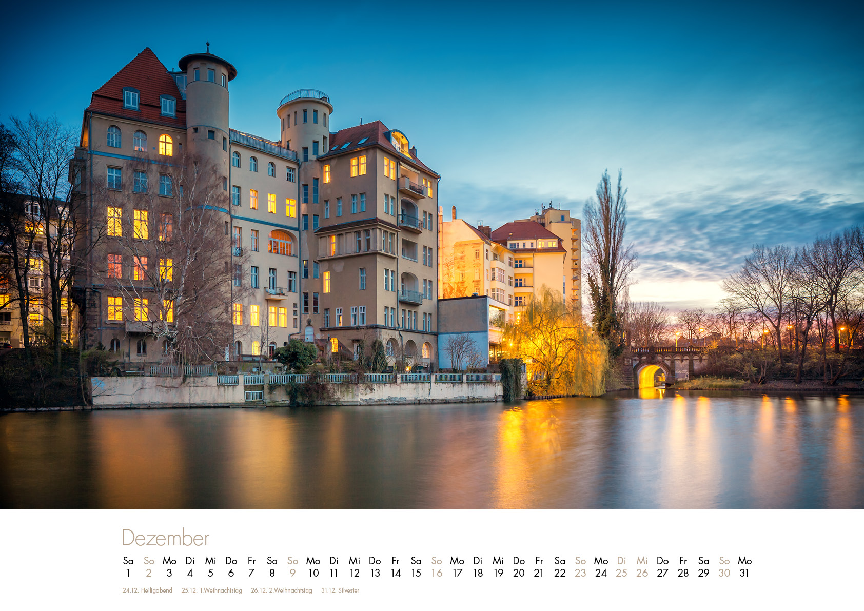 Der Charlottenburg-Kalender 2018 – Dezember
