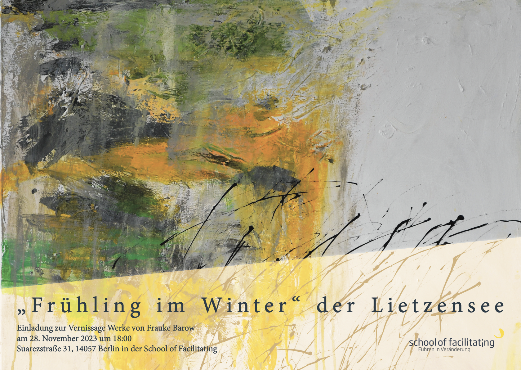 Vernisage: „Frühling im Winter“ – Werke von Frauke Barow